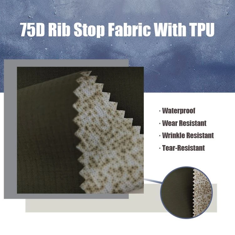 Polyester Plaid Soft Shell Fabric with TPU