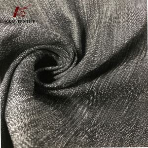 Tecido catiônico elástico de urdidura de poliéster de algodão 14s